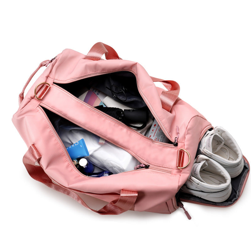 Bolsa deportiva de viaje impermeable tipo duffel para fitness y fines de semana, para mujeres y hombres. Ideal para natación, gimnasio y con correa para el hombro.