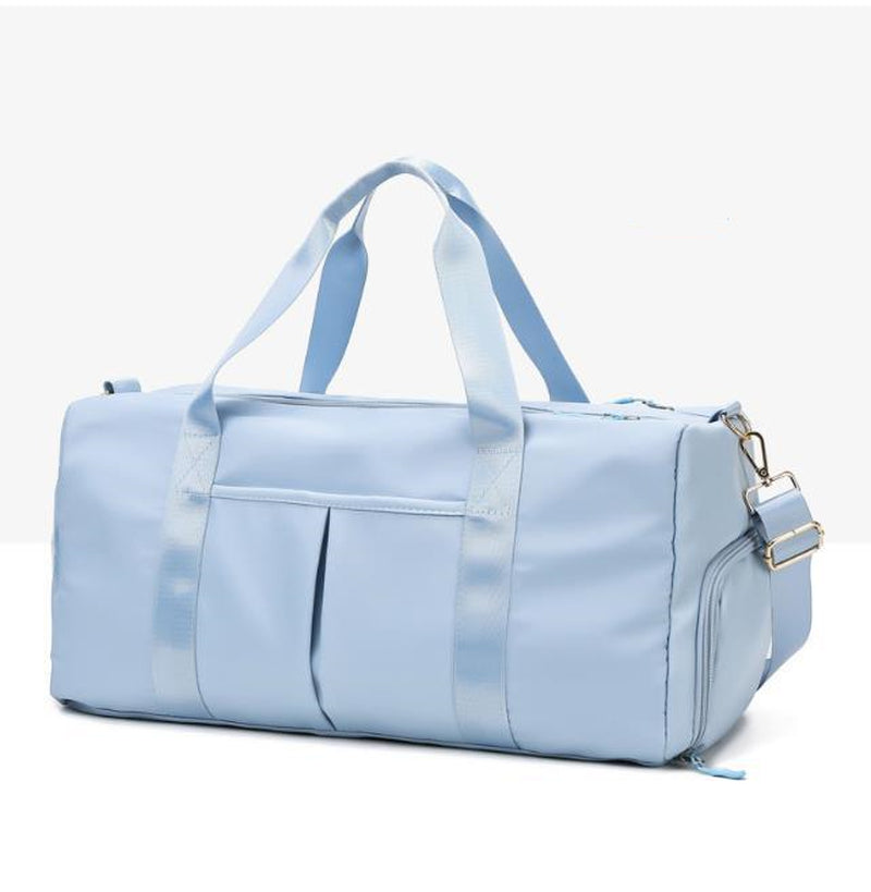 Bolsa deportiva de viaje impermeable tipo duffel para fitness y fines de semana, para mujeres y hombres. Ideal para natación, gimnasio y con correa para el hombro.