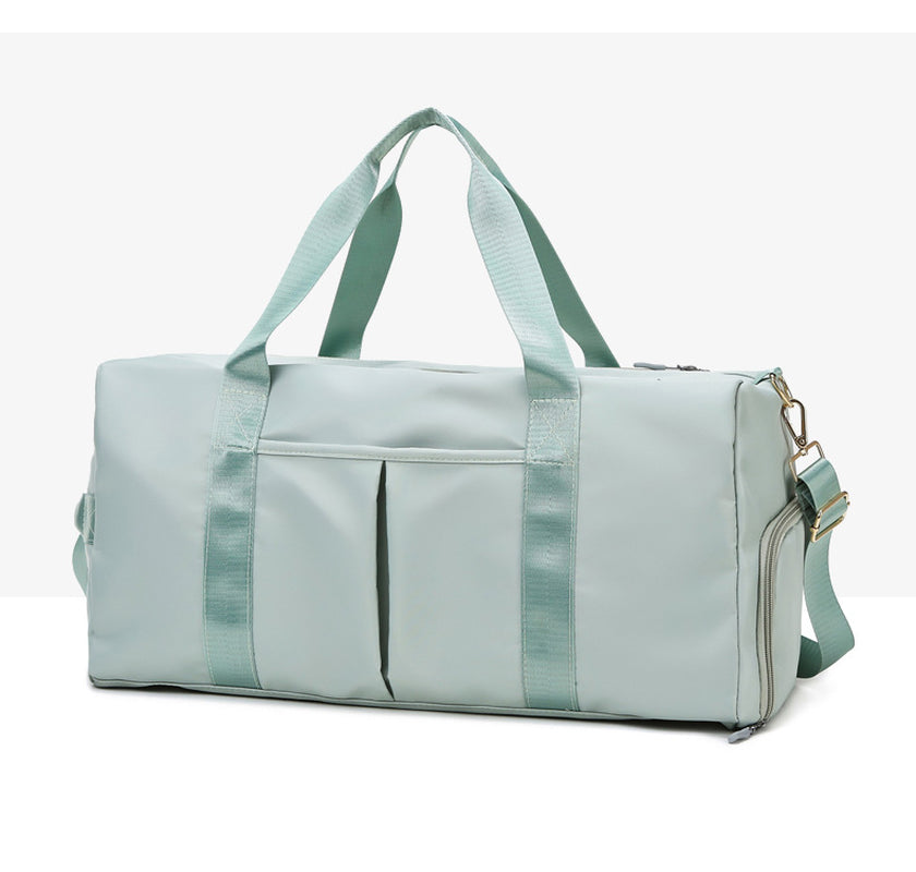 Bolsa deportiva de viaje impermeable tipo duffel para fitness y fines de semana, para mujeres y hombres. Ideal para natación, gimnasio y con correa para el hombro.