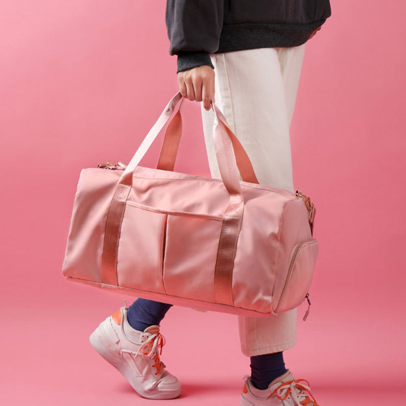 Bolsa deportiva de viaje impermeable tipo duffel para fitness y fines de semana, para mujeres y hombres. Ideal para natación, gimnasio y con correa para el hombro.