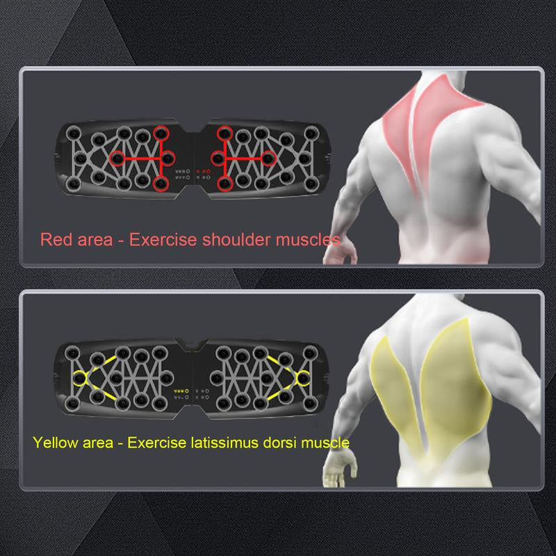 Tabla multifuncional para flexiones – Fortalece los músculos del pecho, mejora la eficiencia del entrenamiento en casa o en el gimnasio, diseño ergonómico para un ejercicio cómodo.