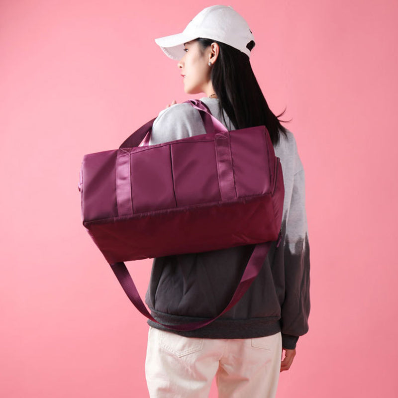 Bolsa deportiva de viaje impermeable tipo duffel para fitness y fines de semana, para mujeres y hombres. Ideal para natación, gimnasio y con correa para el hombro.